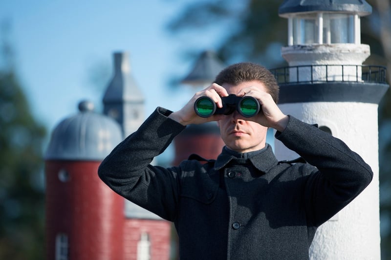 Binoculars in nature